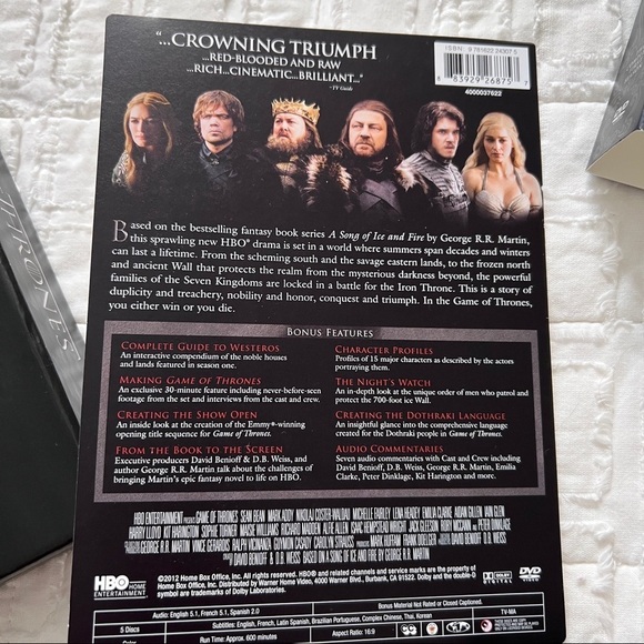 Game of Thrones Complete First Season Boxed Set Of DVD’s Excellent Condition - Picture 10 of 10